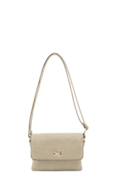 Smooth Colored Crossbody Bag - Pikemla