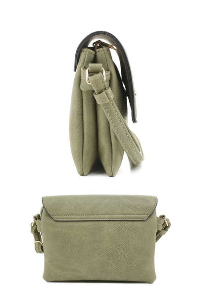 Smooth Colored Crossbody Bag - Pikemla