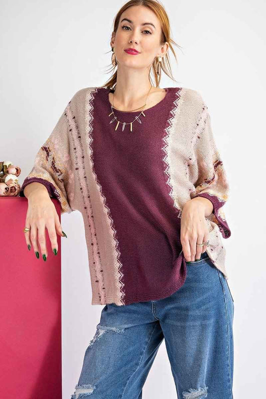 Multi Color Thread Sweater - Pikemla