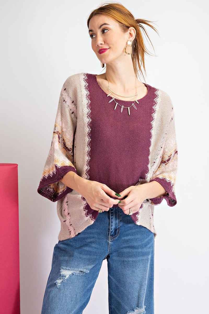 Multi Color Thread Sweater - Pikemla