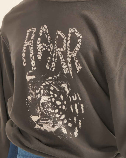 A Garment Dyed French Terry Graphic Sweatshirt - Pikemla
