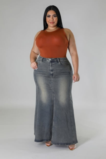 High-waisted Stretch Skirt - Pikemla