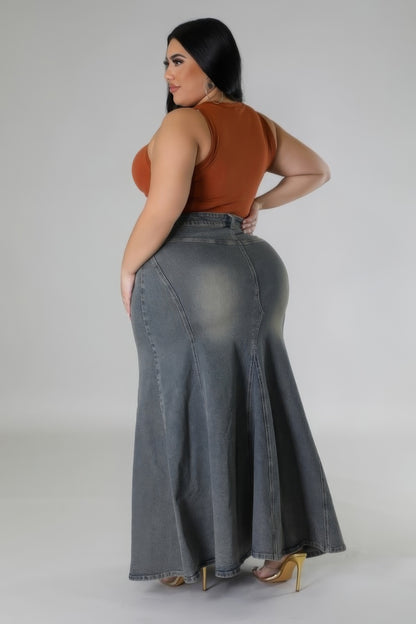 High-waisted Stretch Skirt - Pikemla