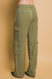 Full-length Tencel Pants With Cargo Pockets - Pikemla