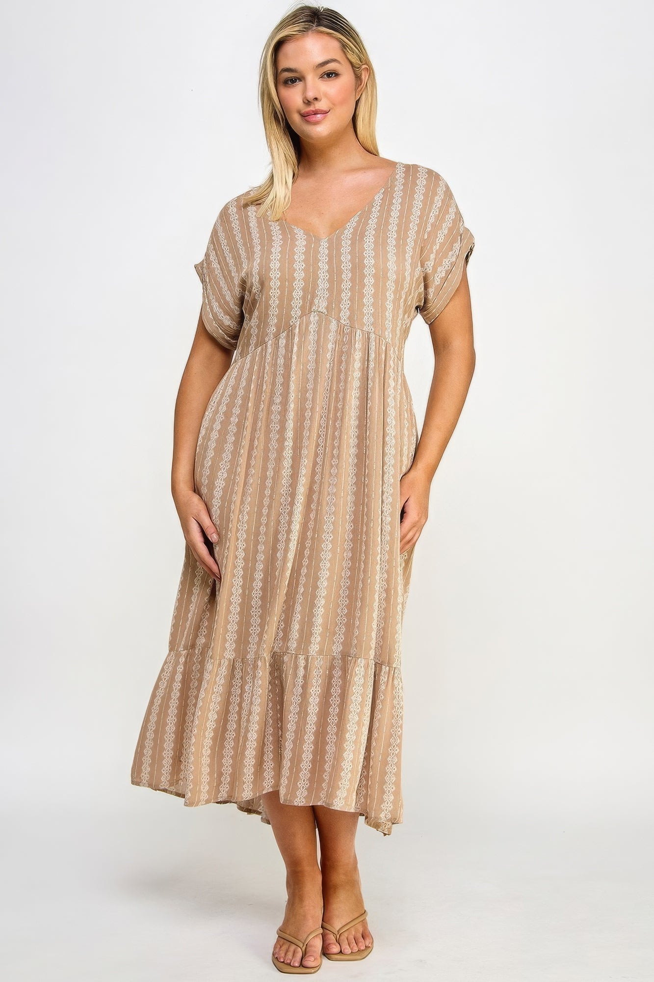 Boho Maxi Dress W/ Slip - Pikemla