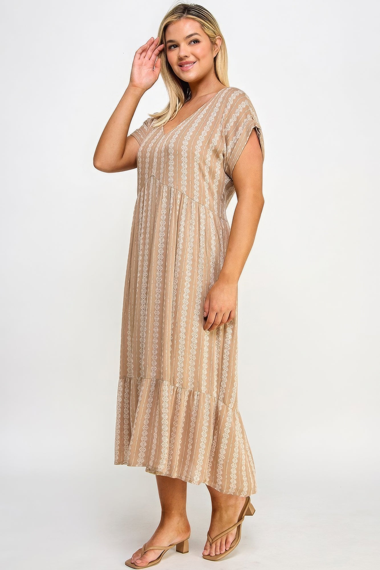 Boho Maxi Dress W/ Slip - Pikemla