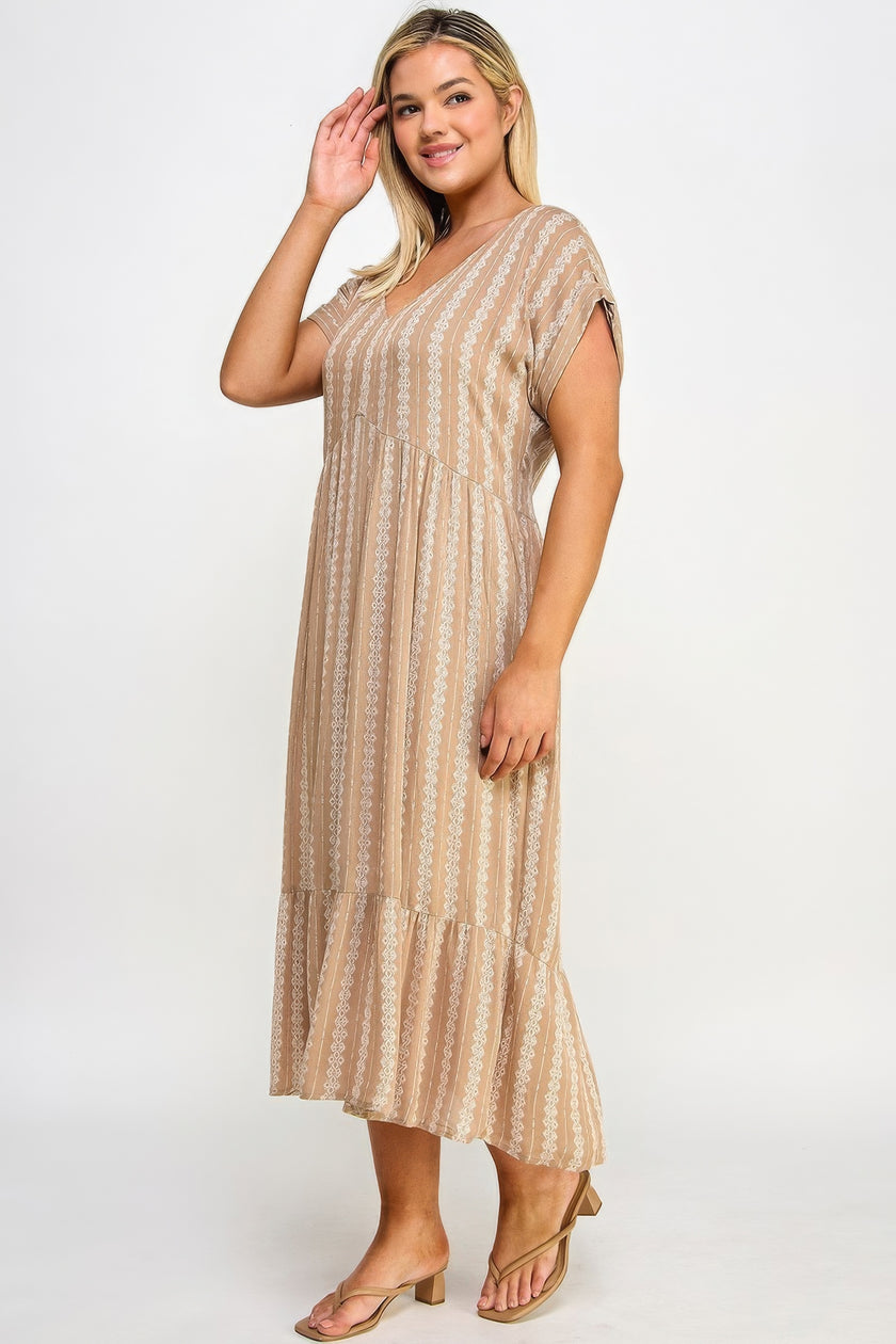 Boho Maxi Dress W/ Slip - Pikemla