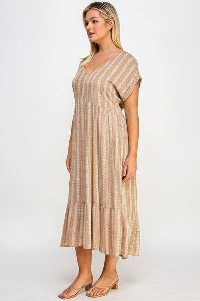 Boho Maxi Dress W/ Slip - Pikemla