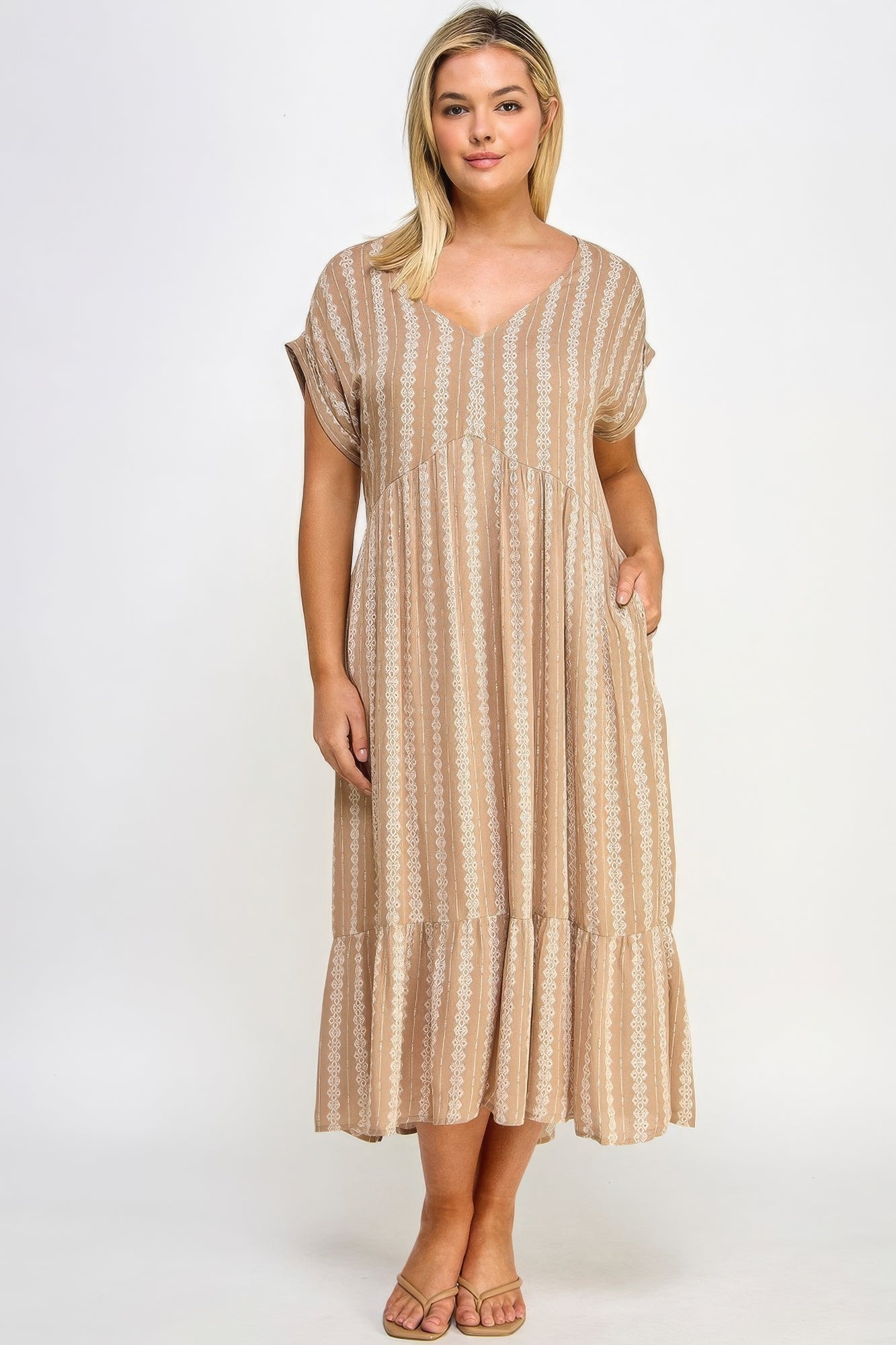 Boho Maxi Dress W/ Slip - Pikemla