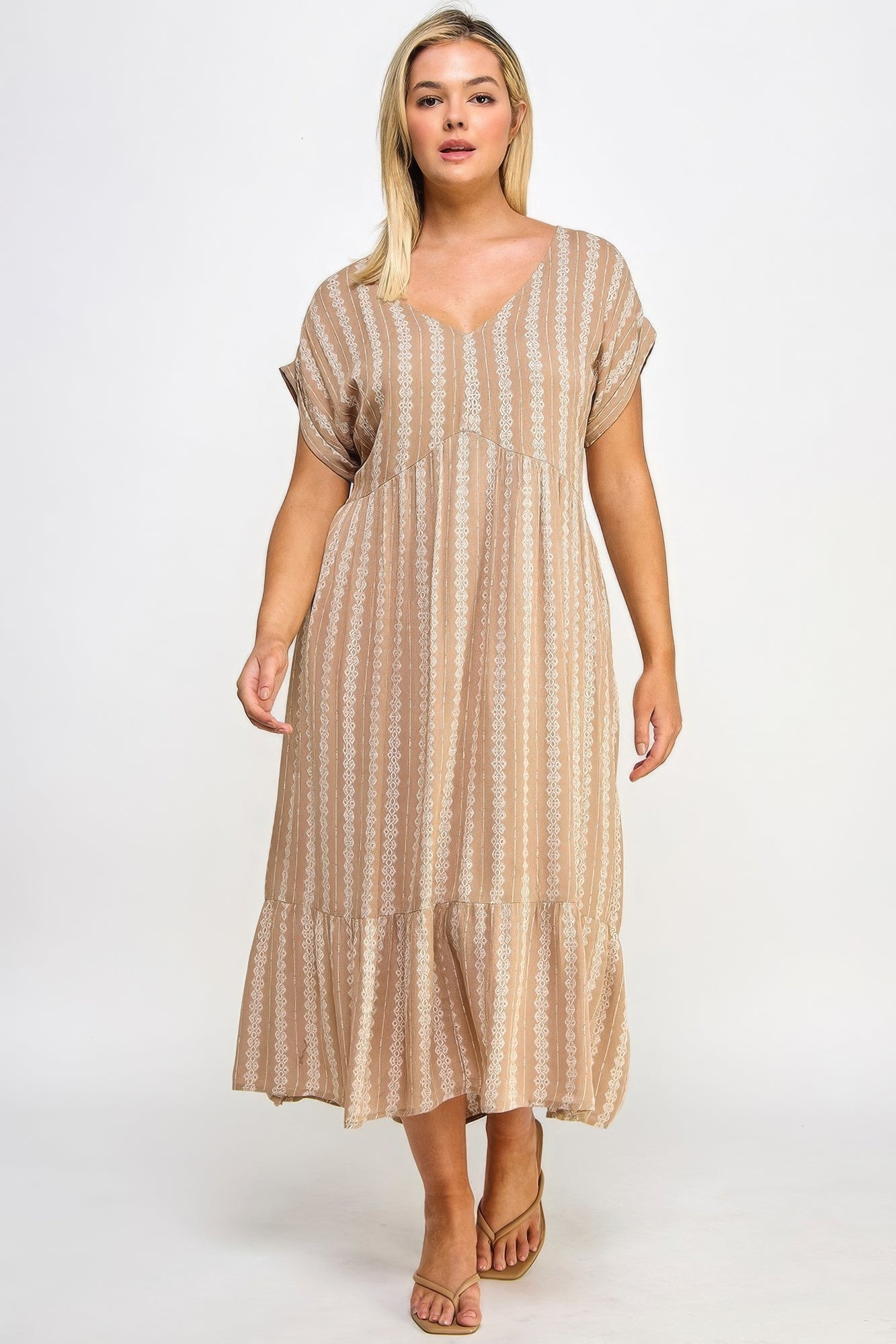 Boho Maxi Dress W/ Slip - Pikemla