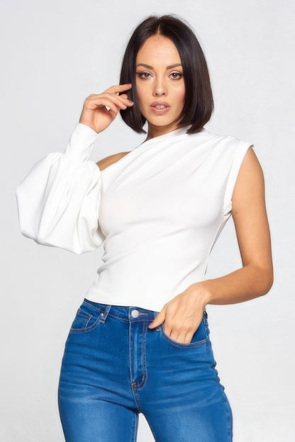 Ladies One-shoulder Top - Pikemla