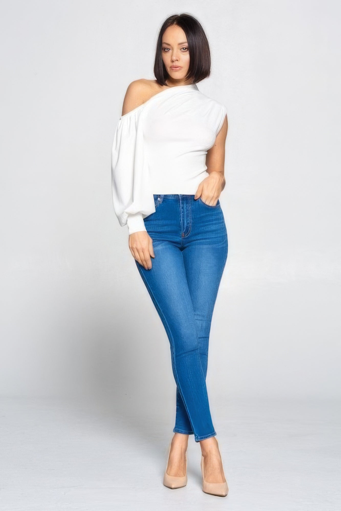 Ladies One-shoulder Top - Pikemla