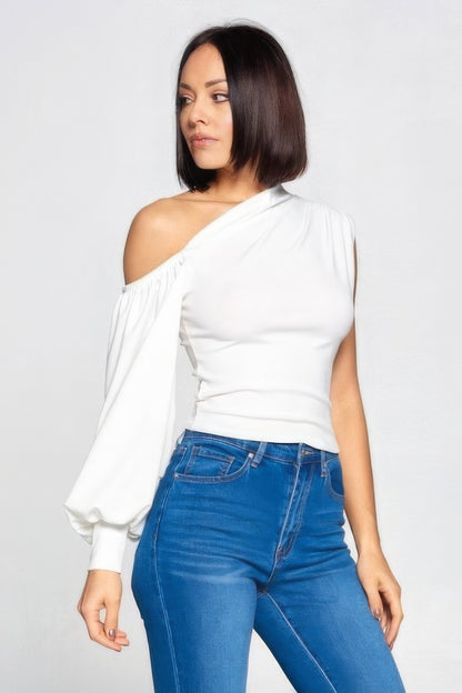 Ladies One-shoulder Top - Pikemla