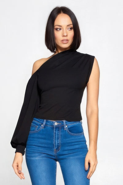 Ladies One-shoulder Top - Pikemla