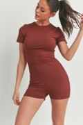 Solid Color Bodycon  Jumpsuit - Pikemla