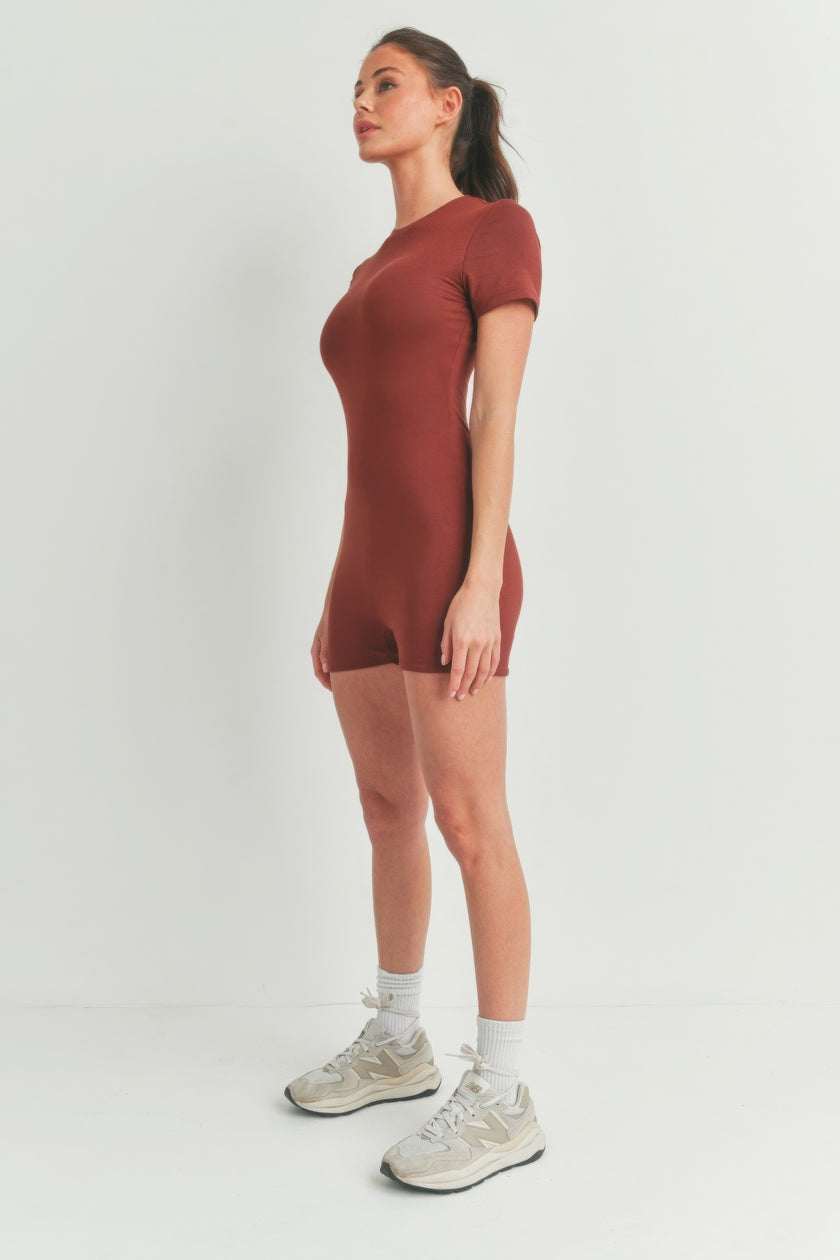 Solid Color Bodycon  Jumpsuit - Pikemla