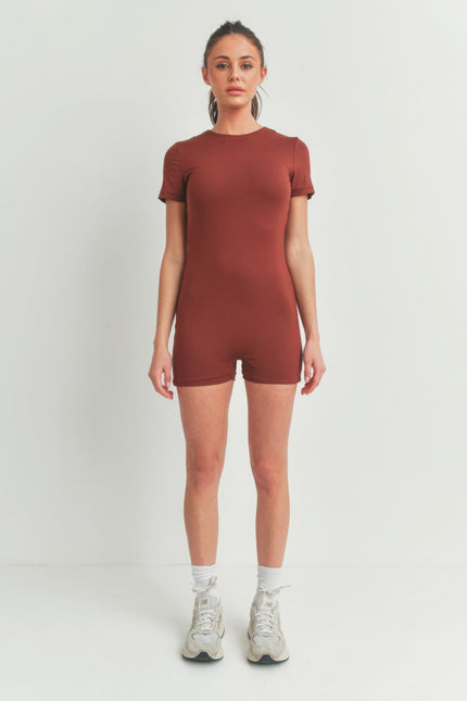 Solid Color Bodycon  Jumpsuit - Pikemla