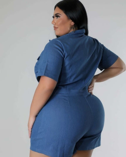 Semi-stretch Romper - Pikemla