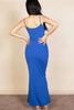 Ribbed Mermaid Hem Camisole Maxi Dress - Pikemla