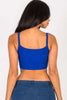 Ribbed Knit Cami Crop Top - Pikemla