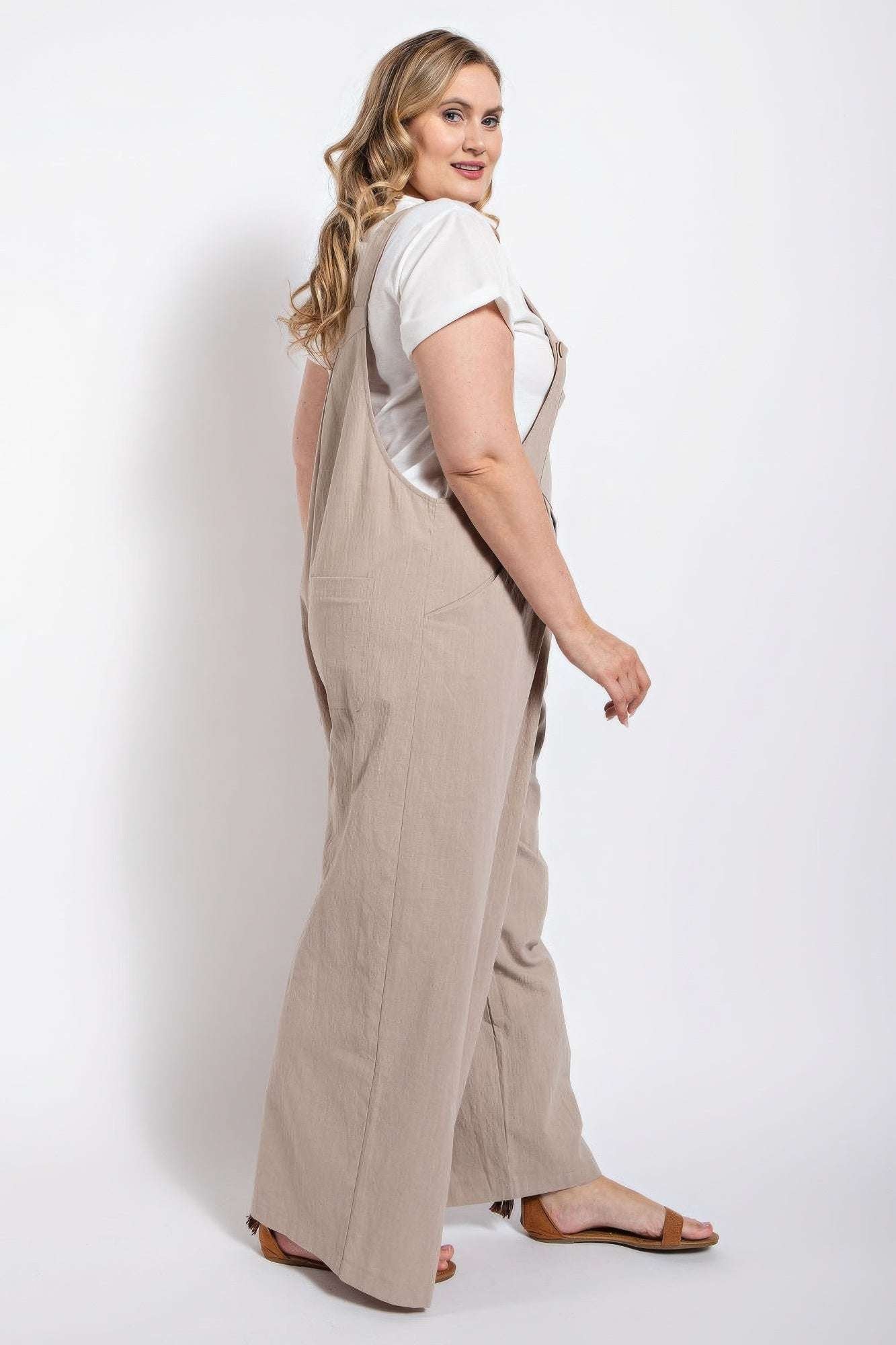 Pintuck detail overall with side pockets - Pikemla