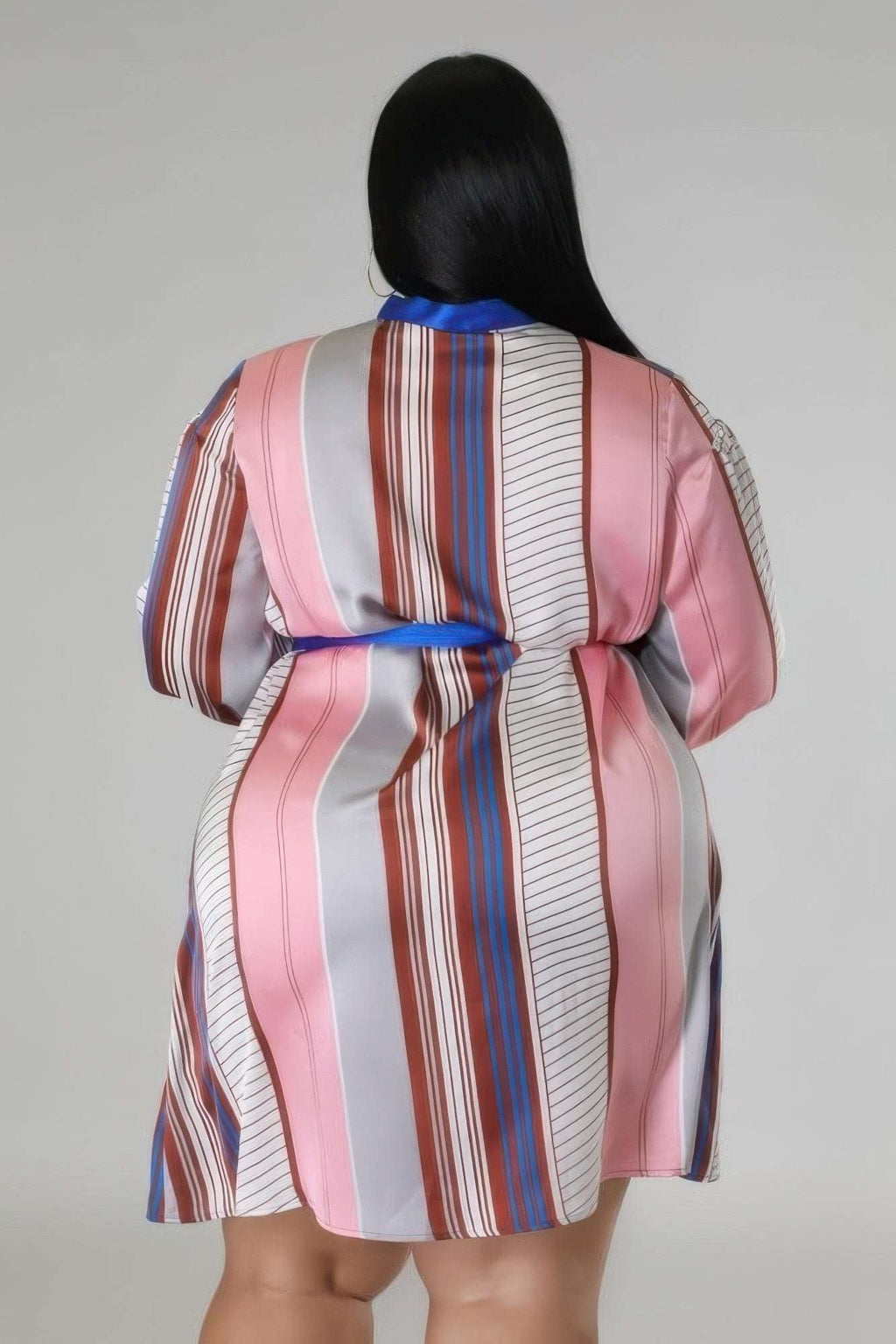 Long Sleeves Non-stretch Dress - Pikemla
