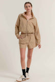Long Slv Crop Activewear Anorak Jacket - Pikemla