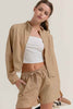 Long Slv Crop Activewear Anorak Jacket - Pikemla