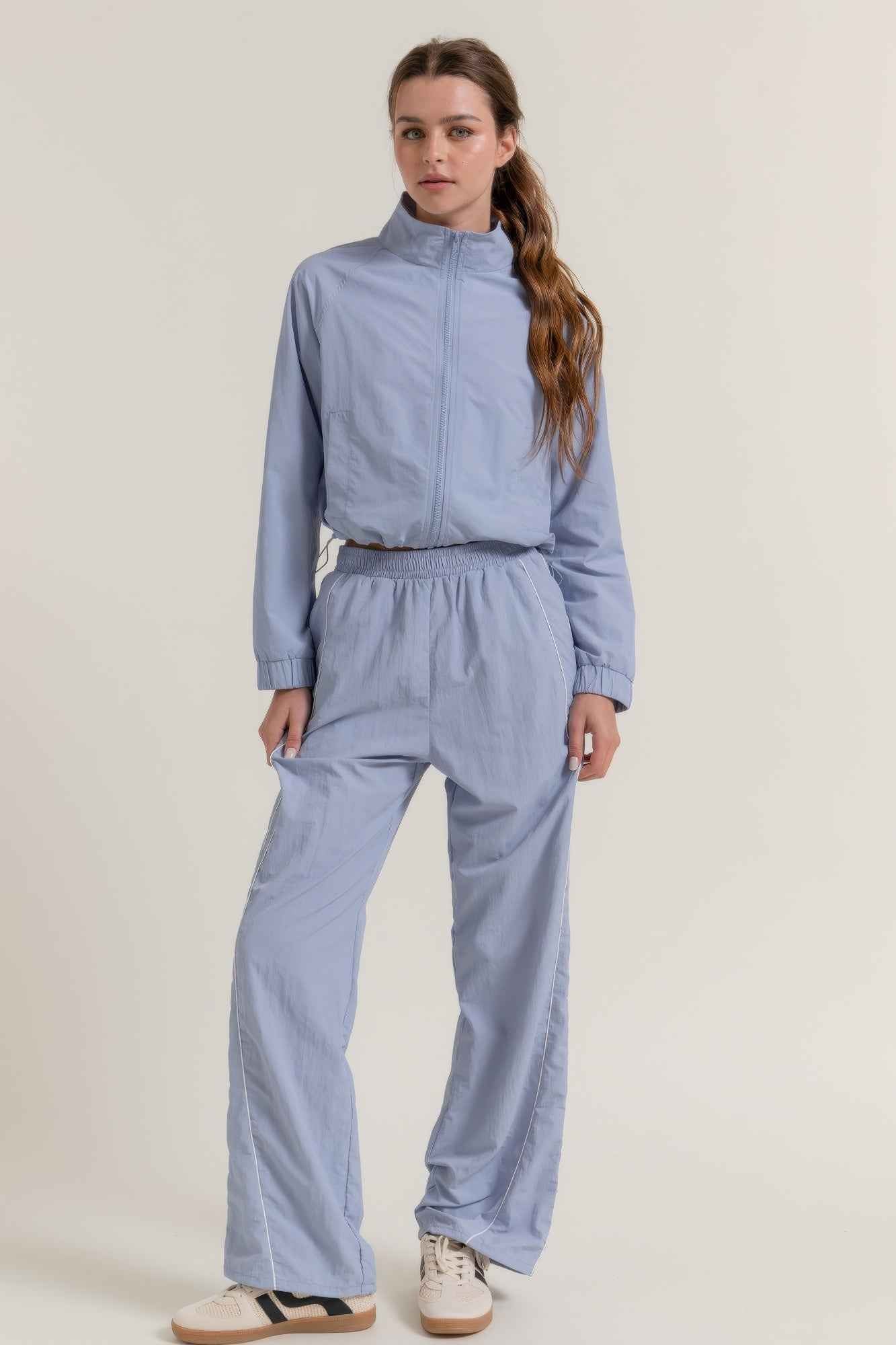 Long Slv Crop Activewear Anorak Jacket - Pikemla