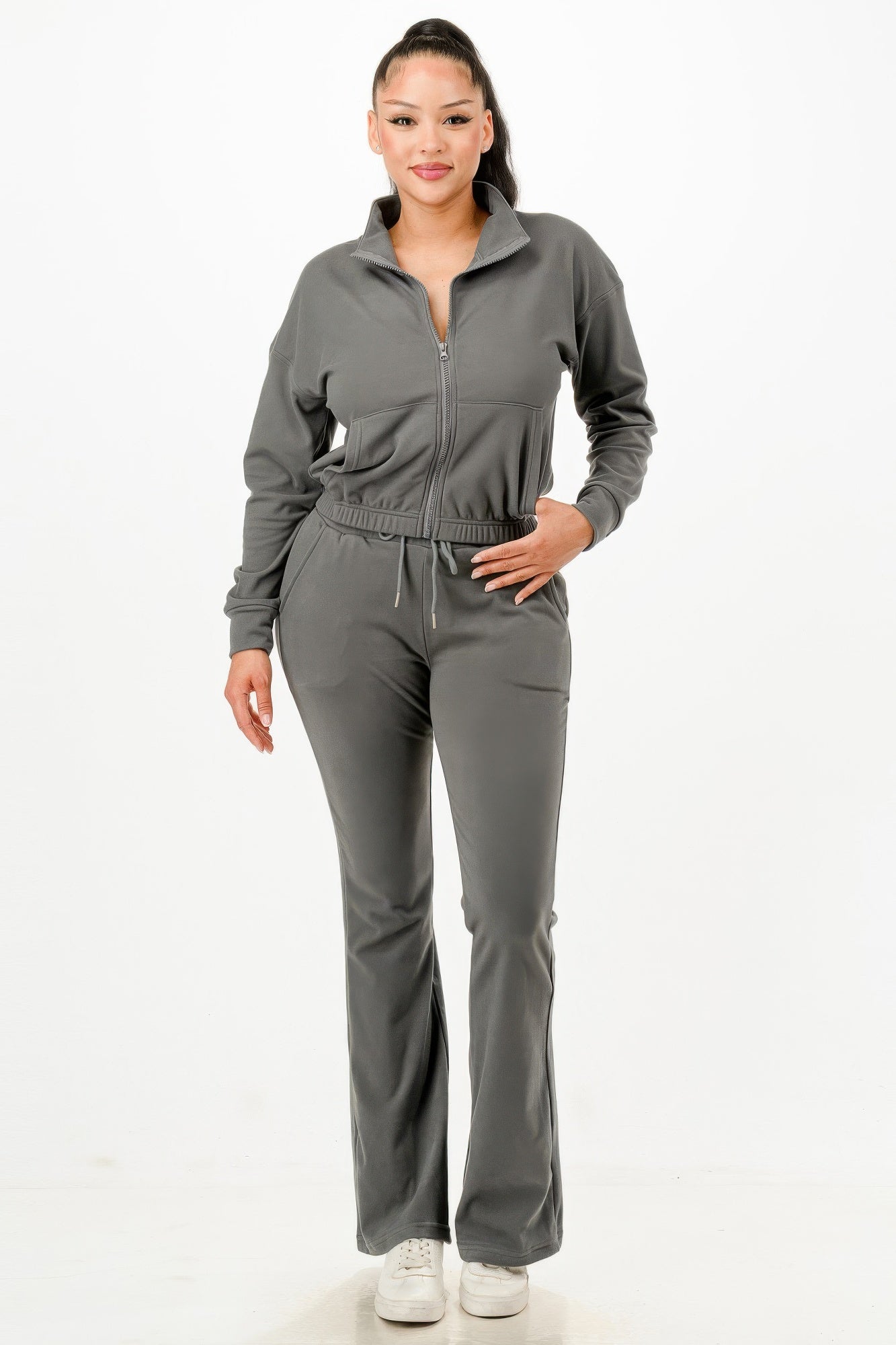 Soft Zipup Track Suit Set - Pikemla