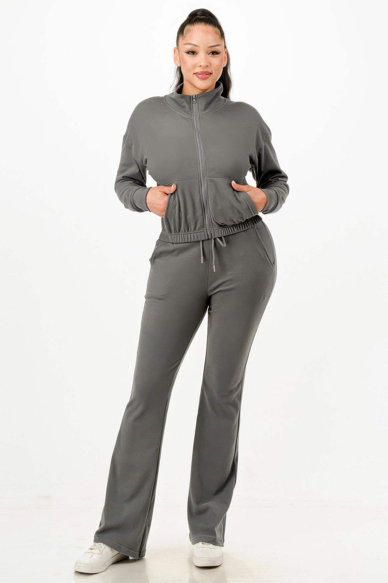 Soft Zipup Track Suit Set - Pikemla