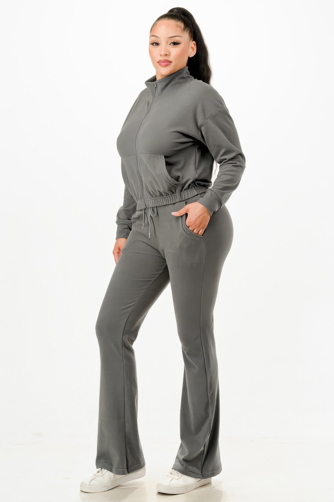 Soft Zipup Track Suit Set - Pikemla