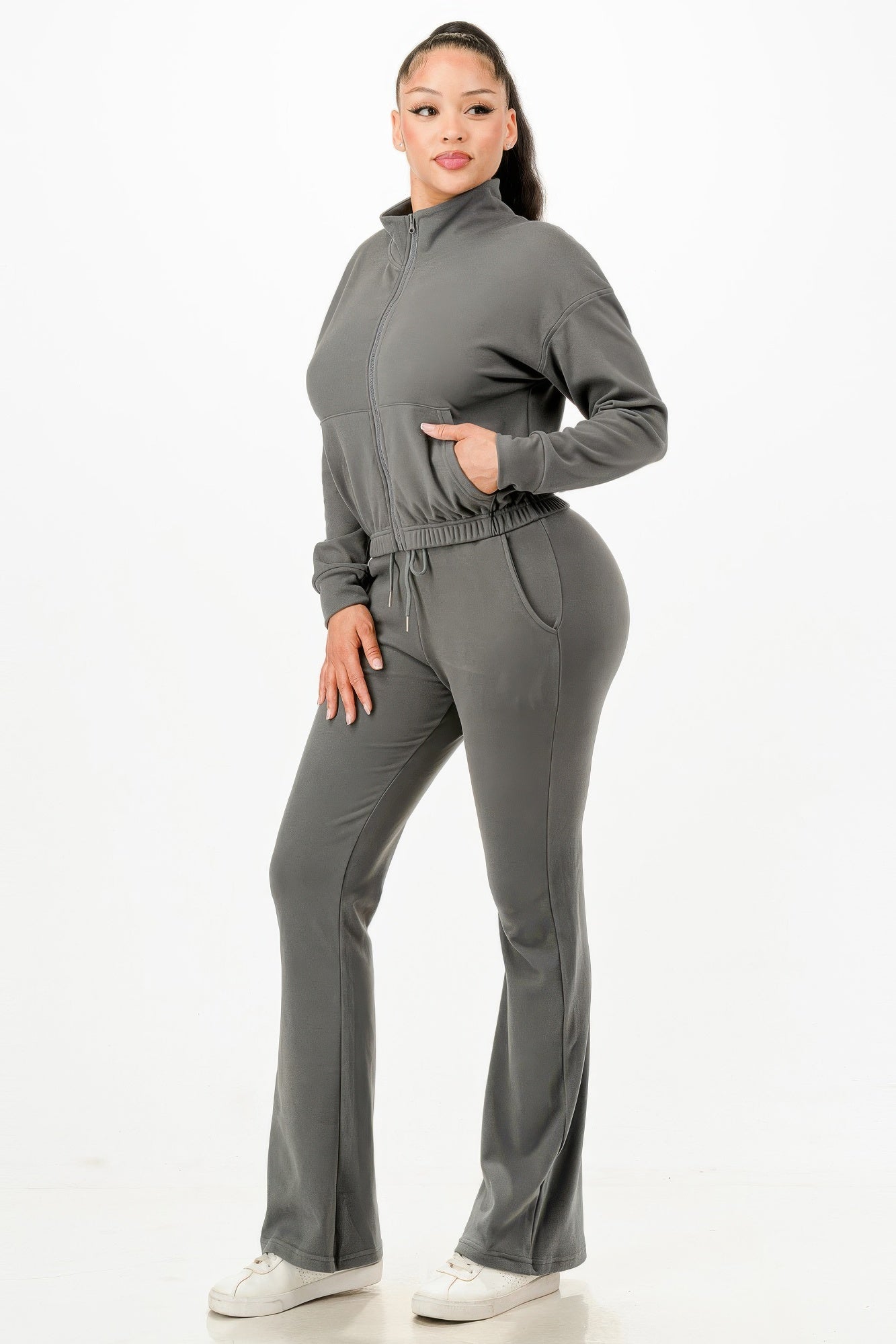 Soft Zipup Track Suit Set - Pikemla