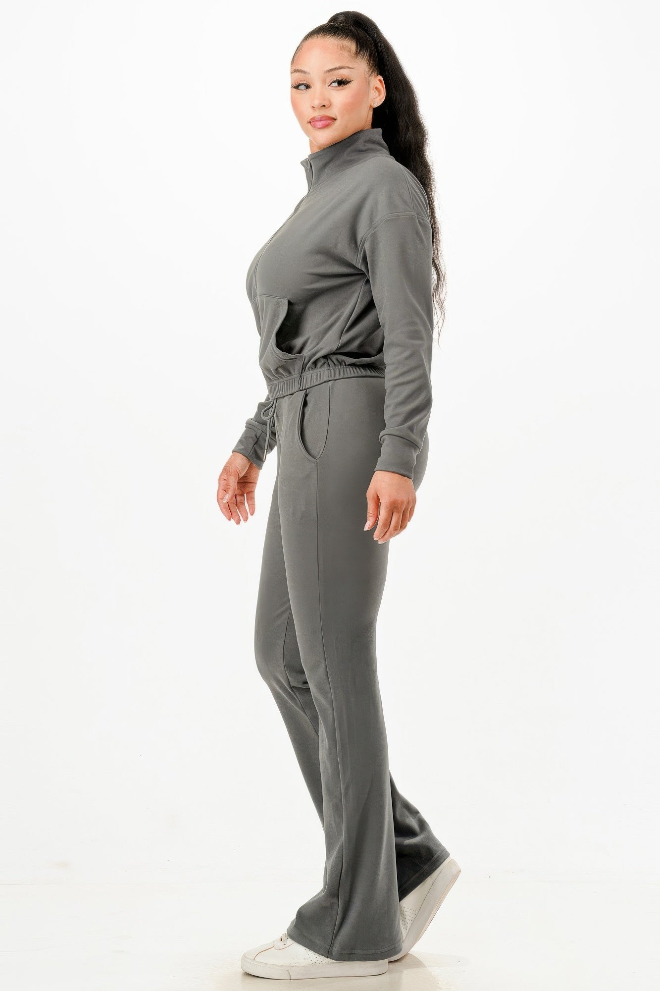 Soft Zipup Track Suit Set - Pikemla