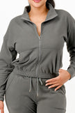 Soft Zipup Track Suit Set - Pikemla