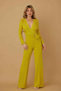 Lace Crochet Long Sleeve Jumpsuit