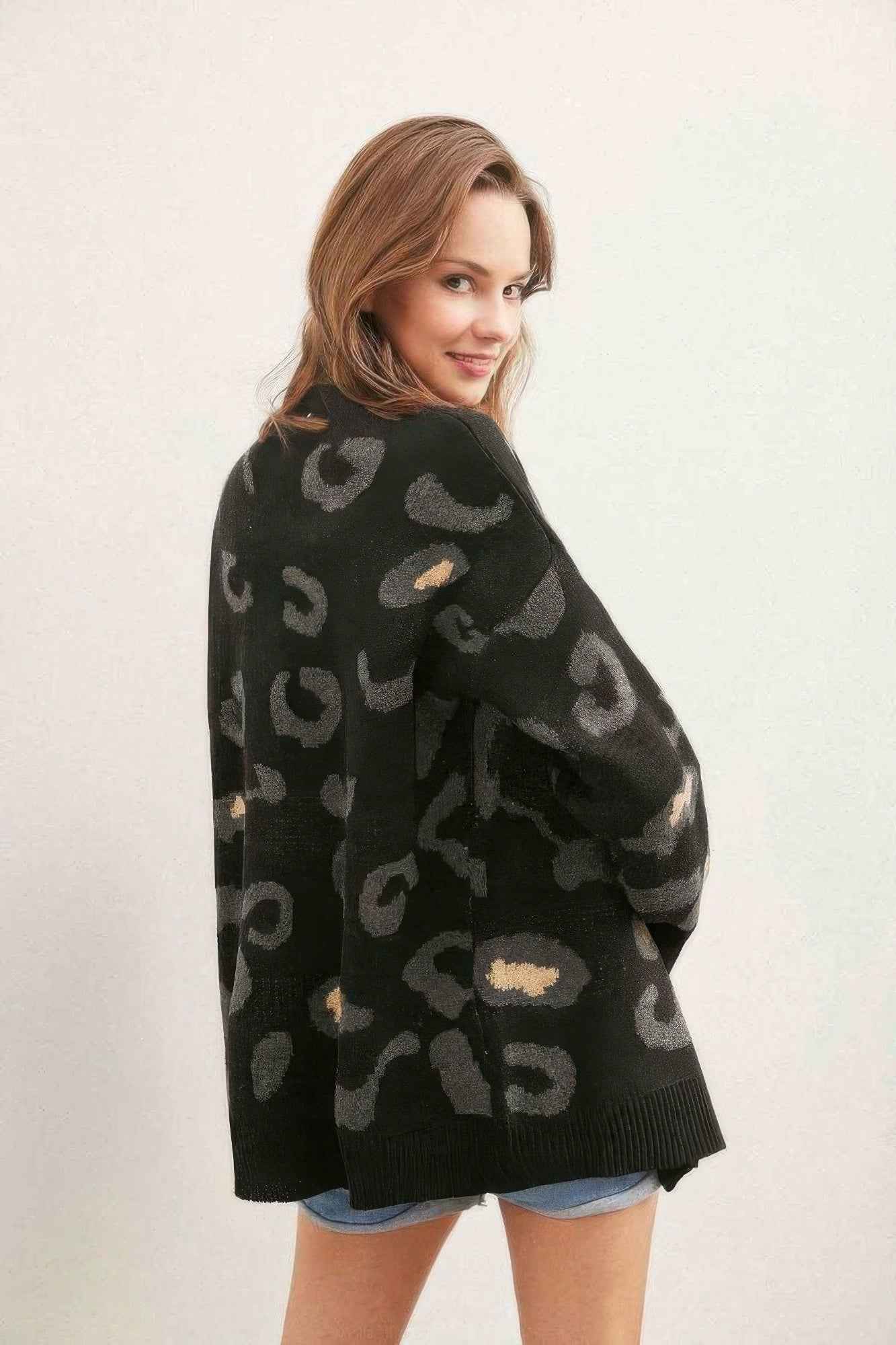 Leopard Button Down Cardigan