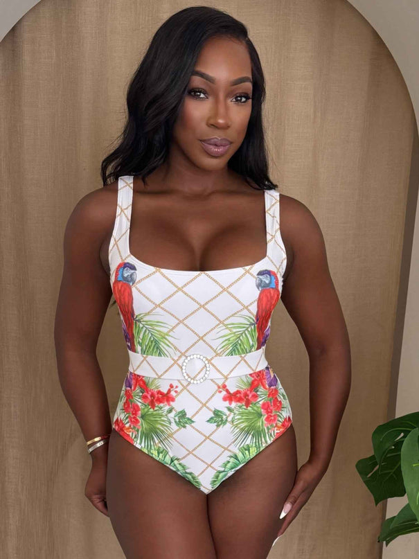 Island Muse Parrot One-piece
