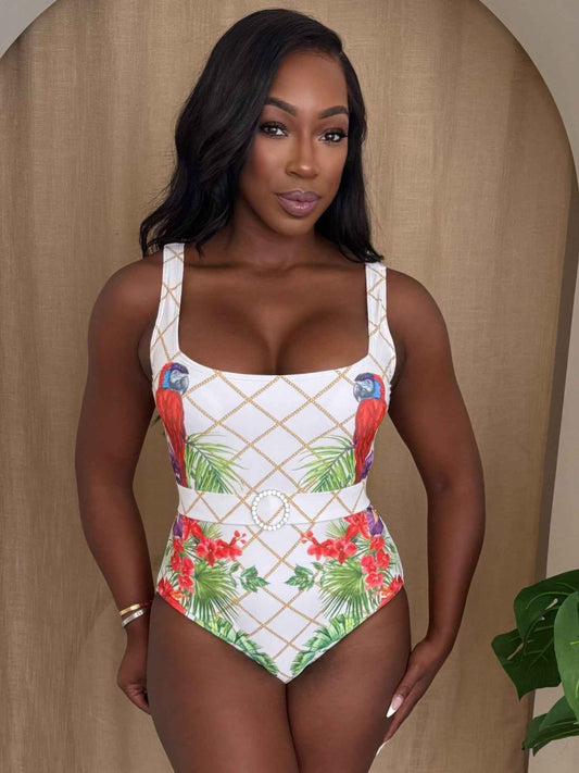 Island Muse Parrot One-piece