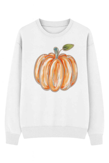 Pumpkin Print Sweater