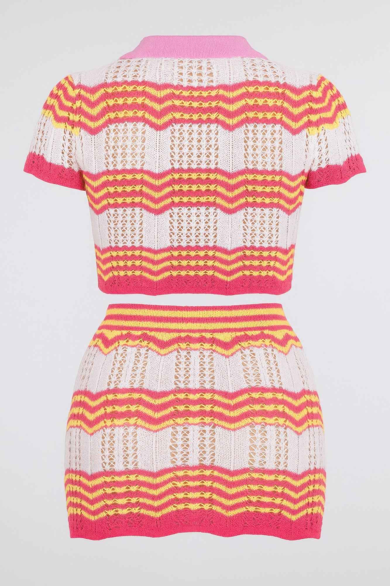 Zig Zag Crochet Two Piece Set