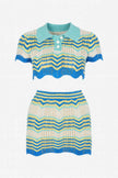Zig Zag Crochet Two Piece Set
