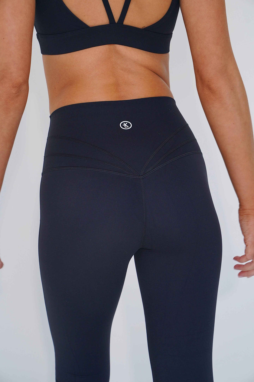 I am Beautifully Radiant Quick Dry Black Yoga Legging