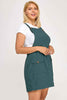 Plus Size Corduroy Overall Dress
