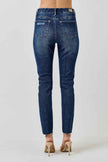 High Rise Ankle Skinny With Button Fly
