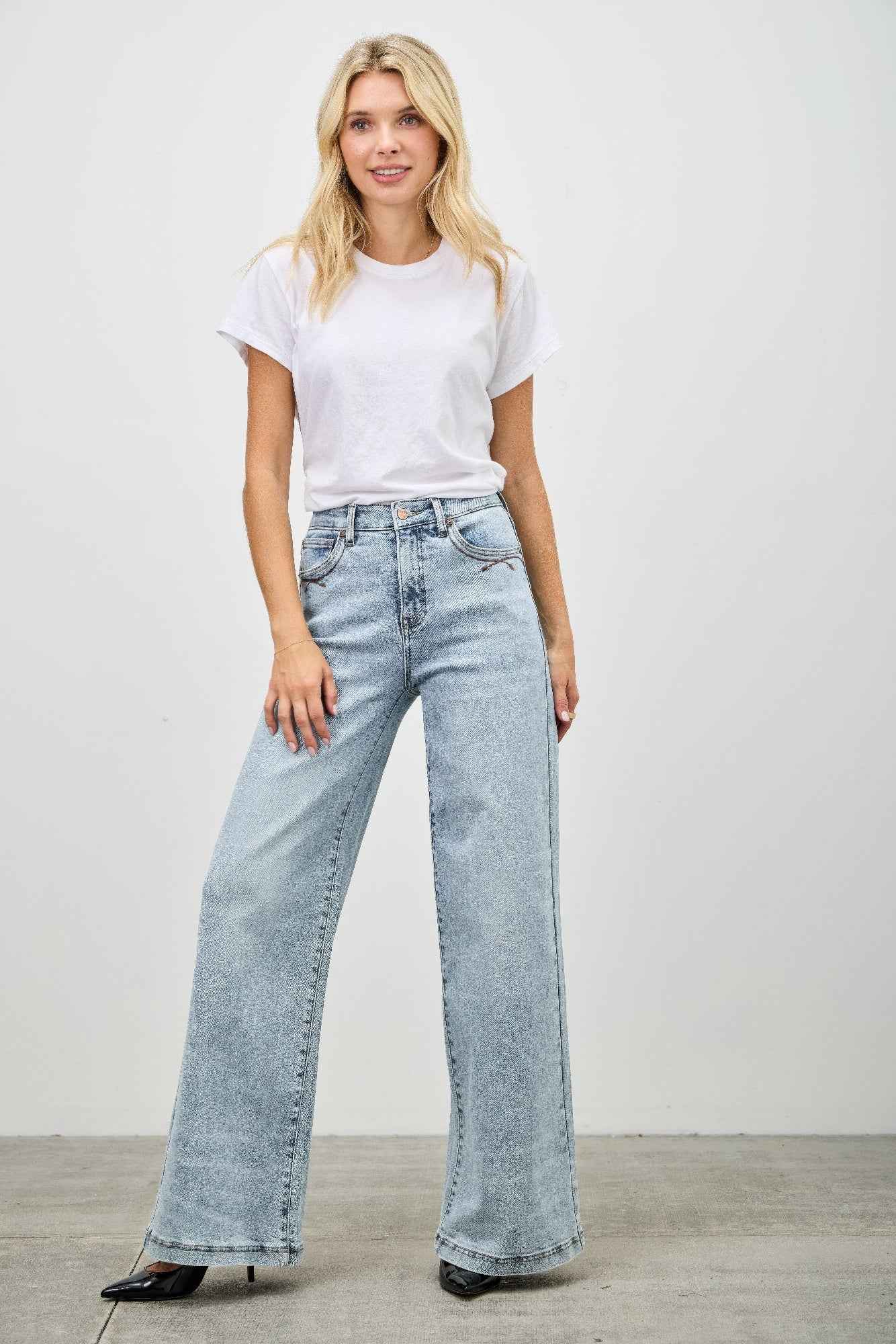 High Rise Wide Leg