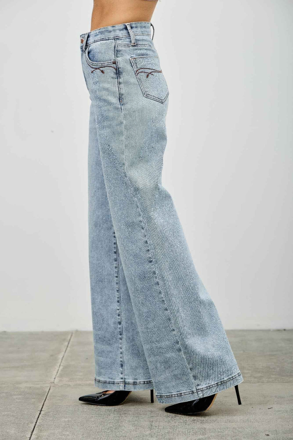 High Rise Wide Leg