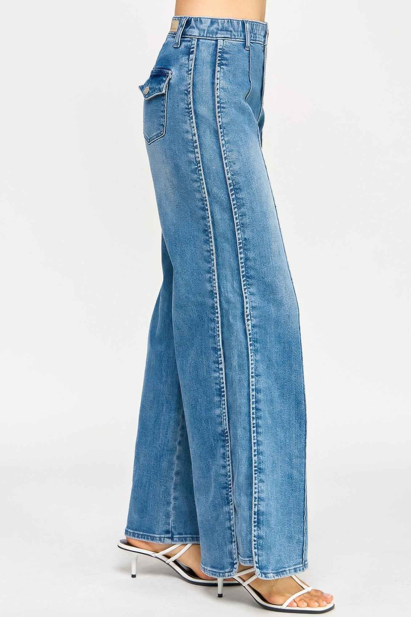 High Rise Wide Leg With Tummy Control