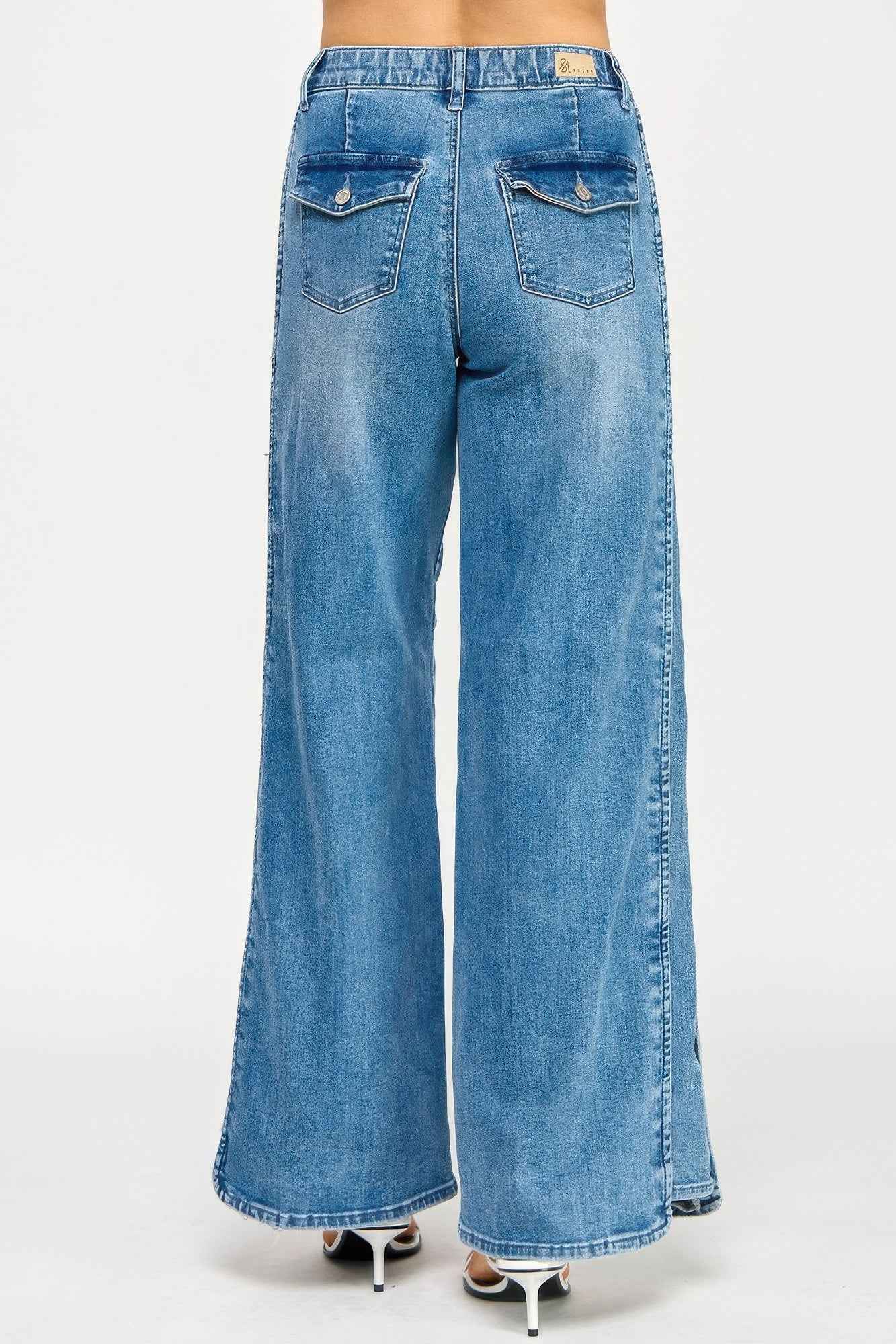 High Rise Wide Leg With Tummy Control