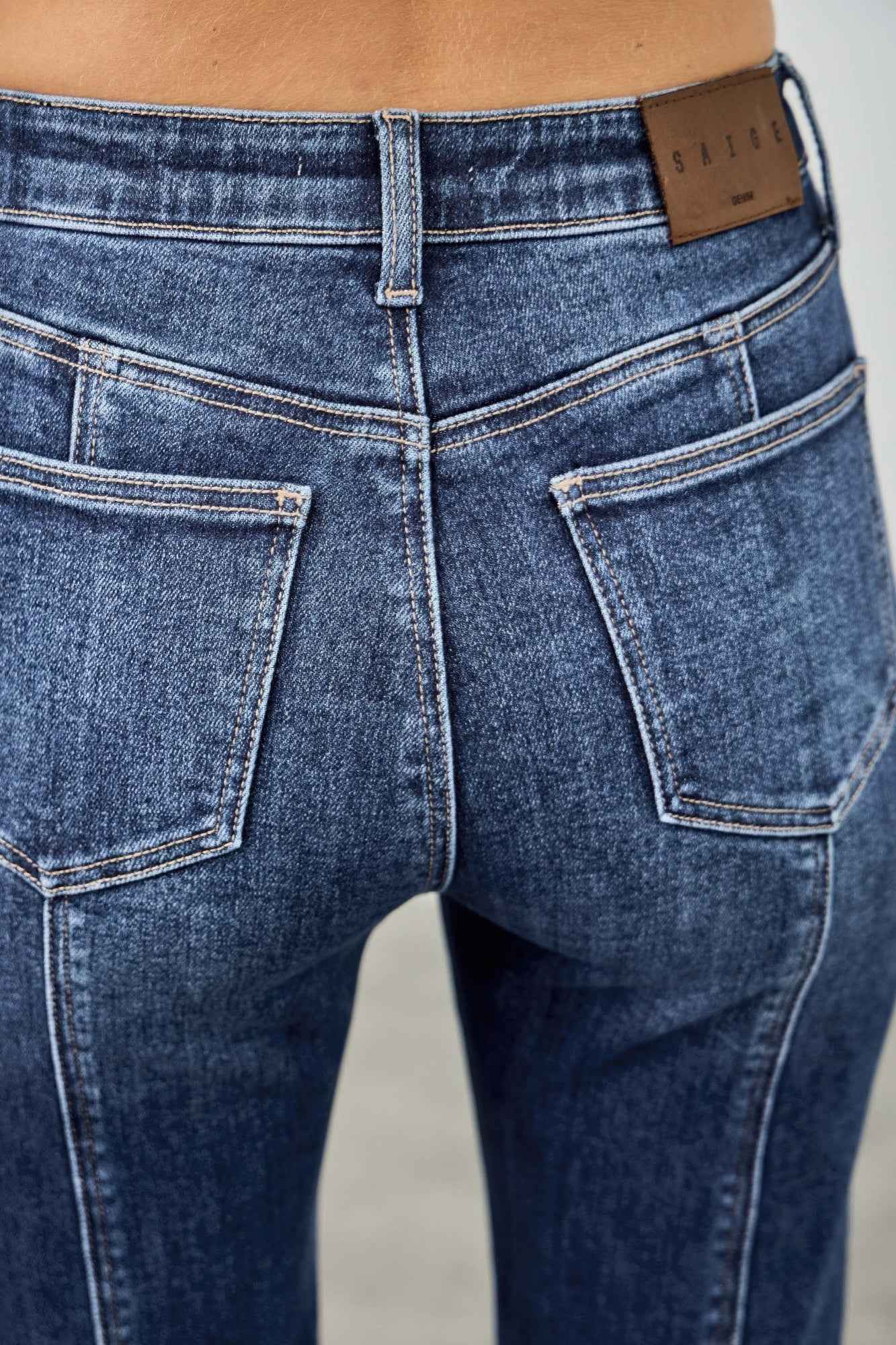 High Rise Boot Cut With Seam Detail